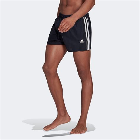 original adidas shorts 3 stripe xs|classic 3 stripes swim shorts.